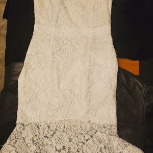 White mermaid dress